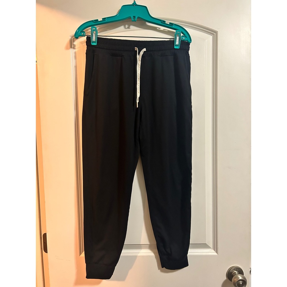 Vuori Performance Jogger Black Small Recycled Stretch Tapered Sweatpants Womens